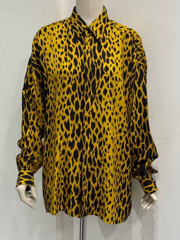 1992 Gianni Versace iconic leopard print shirt