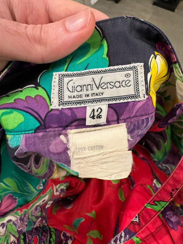 1990s Gianni Versace bandana corset style top