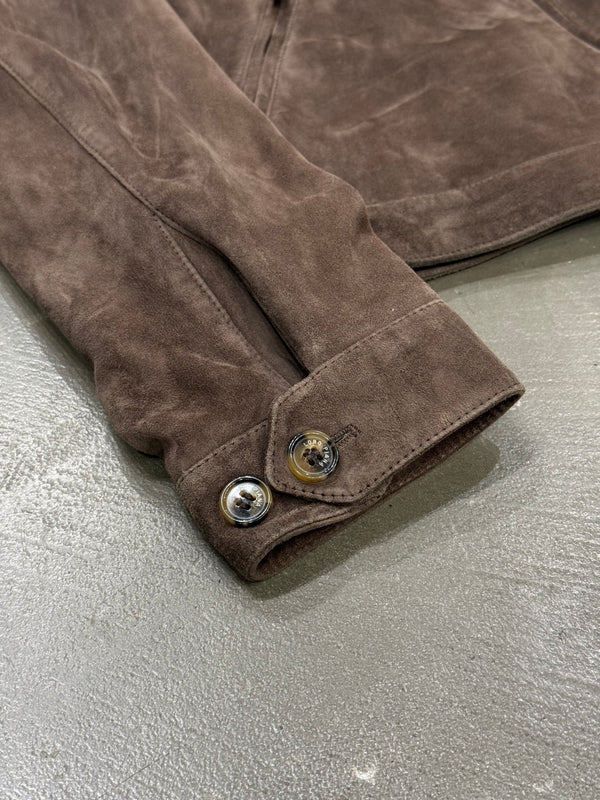 2020s Loro Piana kidskin leather bomber jacket