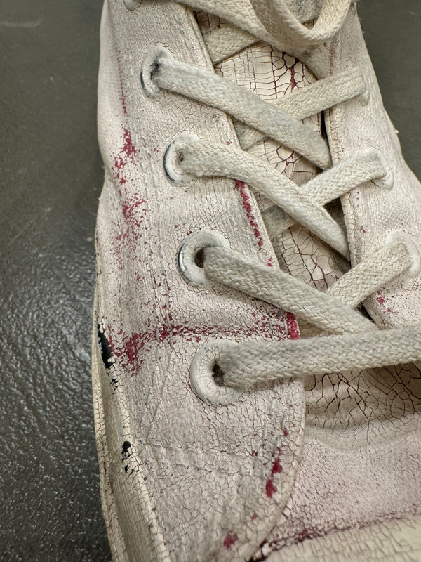 2016 Maison Margiela x Converse cracked painted sneakers