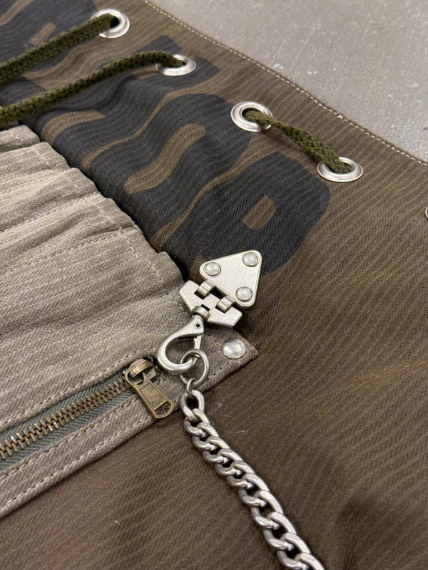 A/W2003 Dolce & Gabbana cargo chain shoulder bag