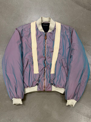 A/W1993 Emporio Armani iridescent oversized bomber jacket