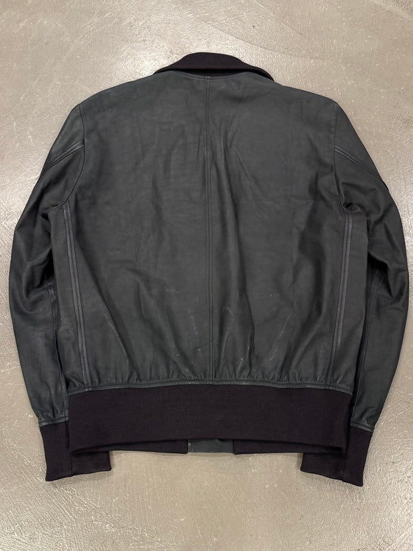 2020s Berluti leather bomber jacket