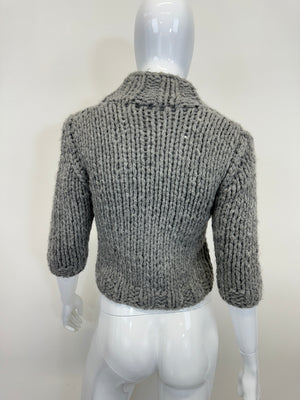F/W 1999 Dolce & Gabbana doll wardrobe cropped knit cardigan top