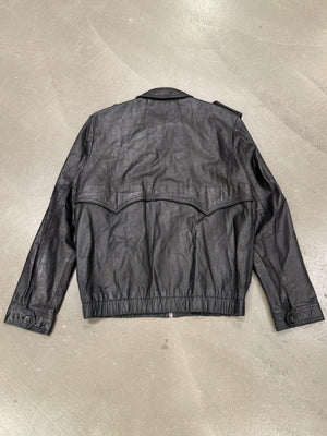 S/S2002 Raf Simons runway police cargo leather bomber jacket