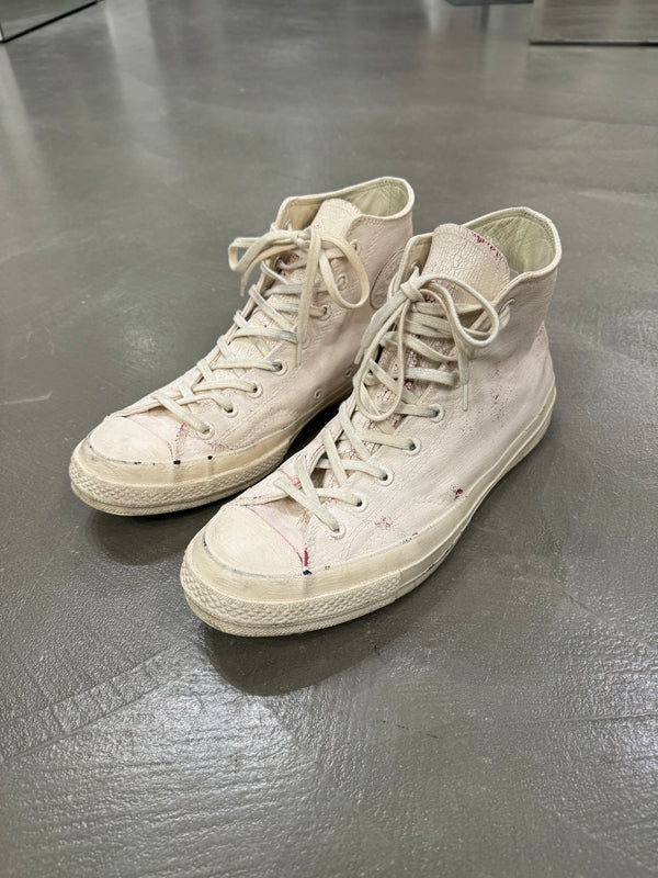 2016 Maison Margiela x Converse cracked painted sneakers