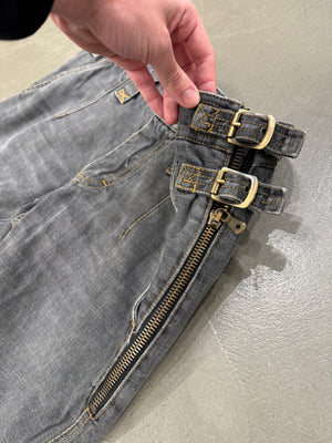 F/W 2003 Dolce & Gabbana bondage biker pants