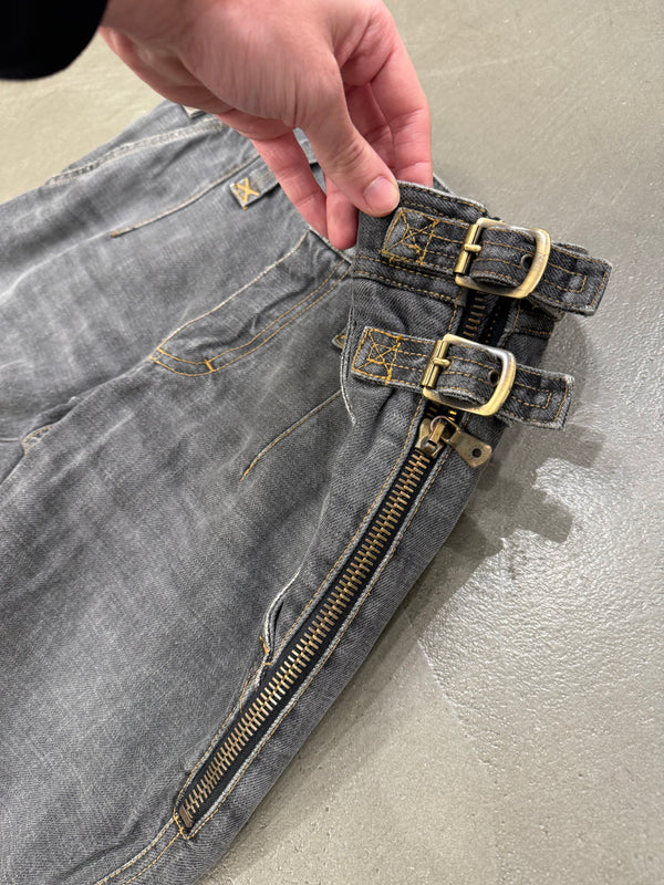 F/W 2003 Dolce & Gabbana bondage biker pants