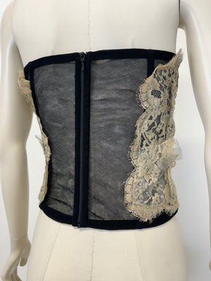 S/S2005 Dolce & Gabbana lace corset top