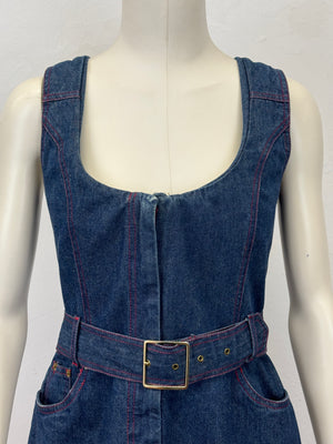S/S1992 Vivienne Westwood denim dress with corset