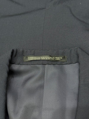 2000s Yohji Yamamoto contrast piping tailored jacket