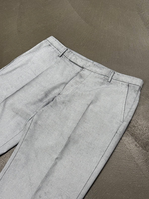 2013 Maison Margiela cracked painted tailored suit set