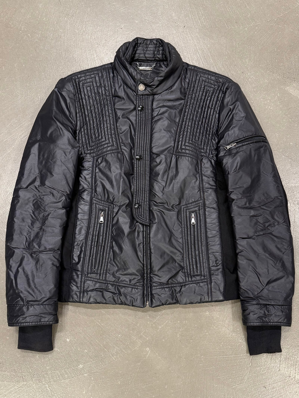 2000s Dolce & Gabbana astro moto nylon buffer jacket
