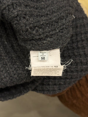 A/W2006 Maison Margiela hybrid wool-sheer knit