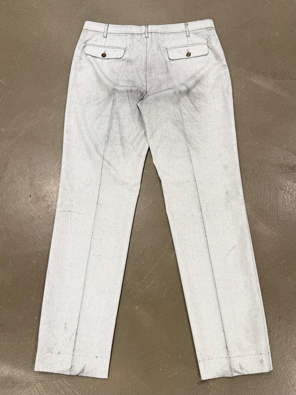 2013 Maison Margiela cracked painted tailored suit set