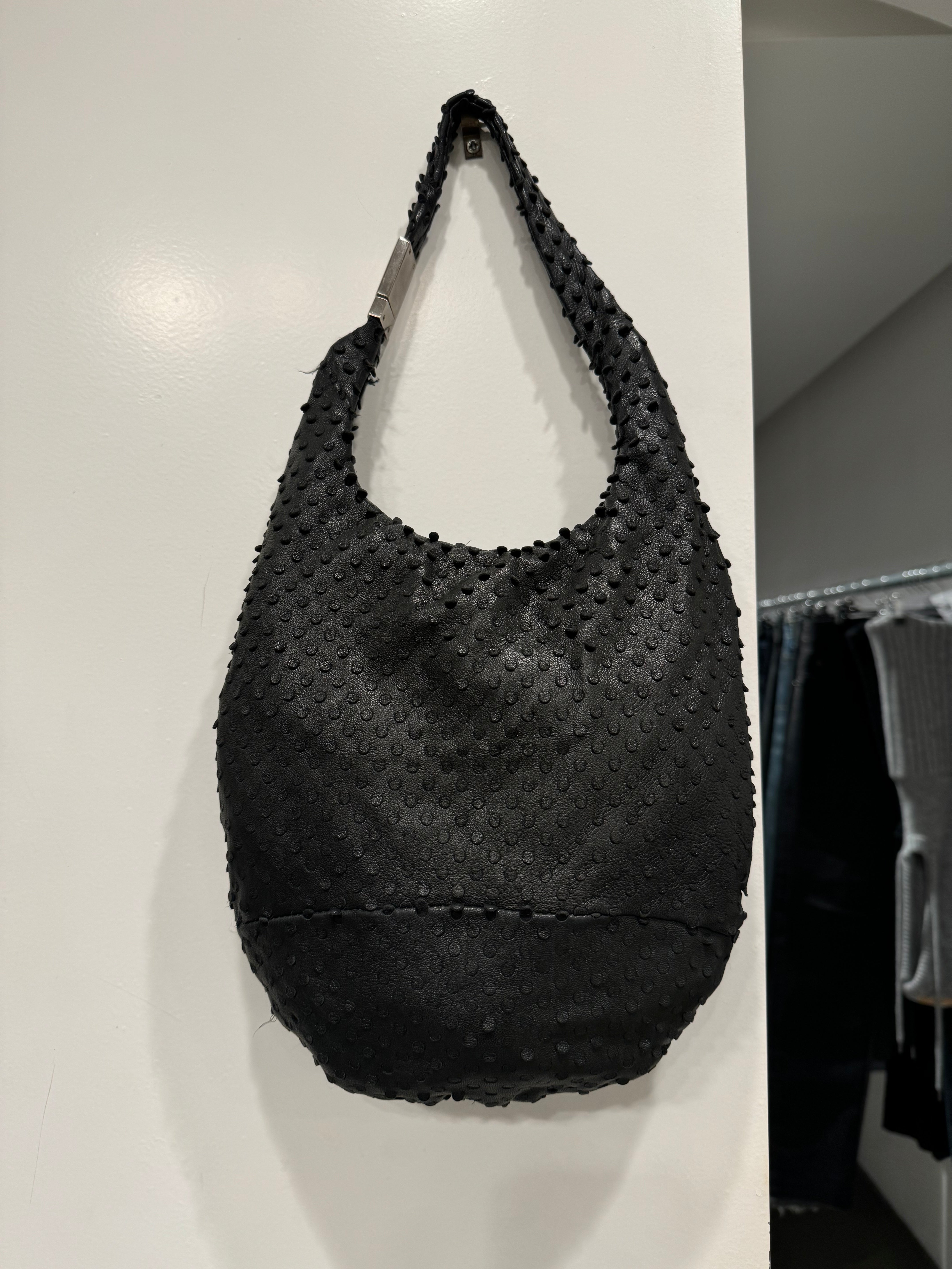 S/S2001 Helmut Lang punched leather bag