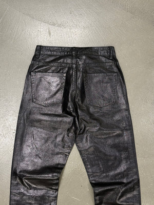 2020 Saint Laurent waxed skinny jeans