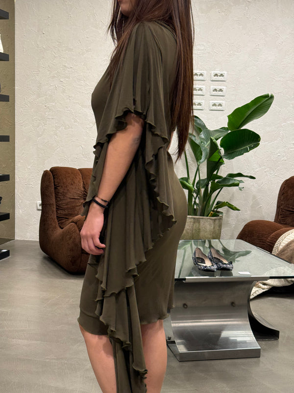 1990s Jean Paul Gaultier draped asymmetrical dress