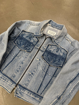 2000s Maison Margiela artisanal deconstructed denim jacket