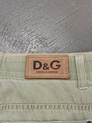 S/S 2005 Dolce & Gabbana “Recycled Garment” graffiti cargo pants