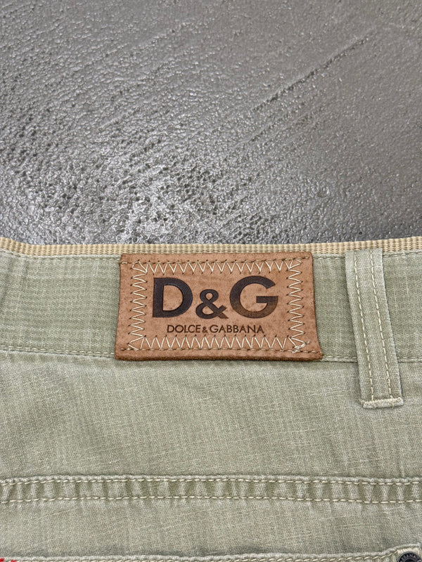 S/S 2005 Dolce & Gabbana “Recycled Garment” graffiti cargo pants