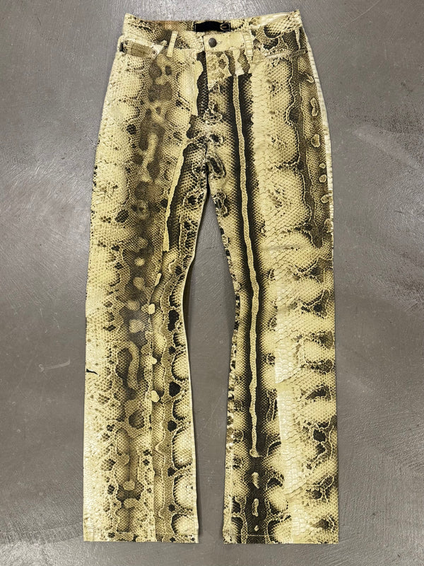 2000s Cavalli python print pants