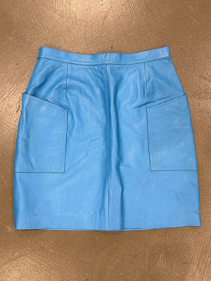 S/S1997 Versace electric blue leather set