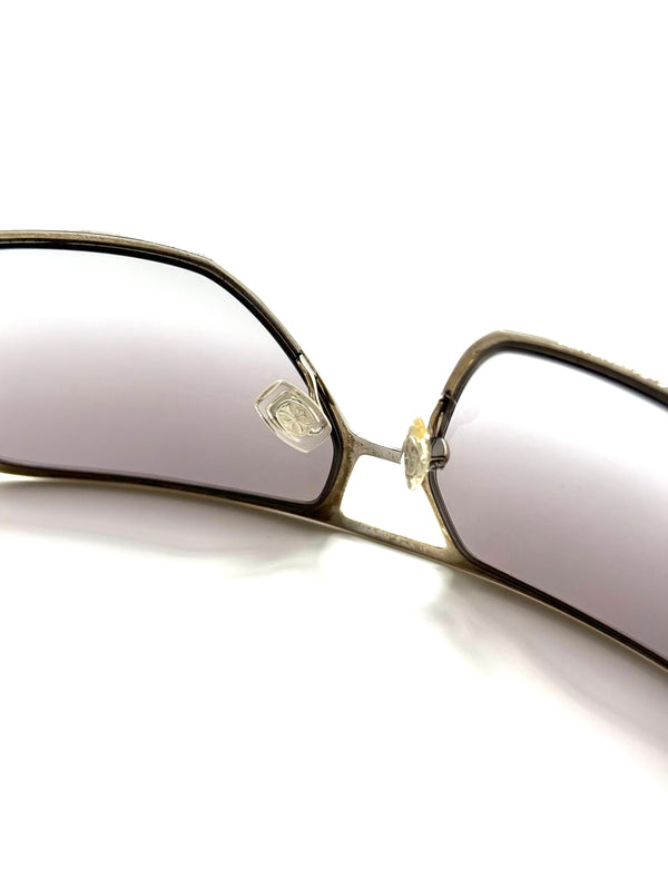 1/1 Chrome Hearts REHAB-I factory diamonds and ruby leather sunglasses