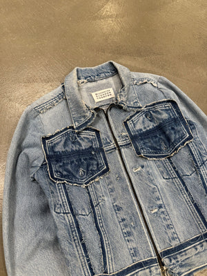 2000s Maison Margiela artisanal deconstructed denim jacket