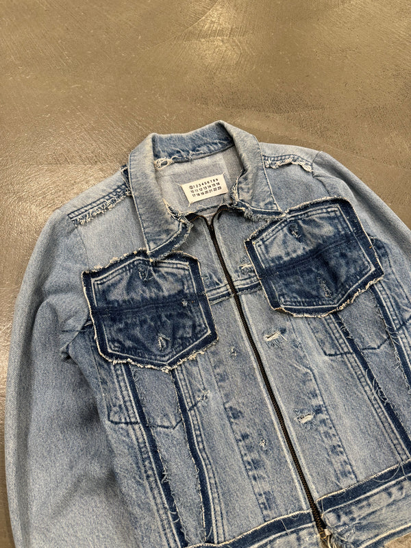 2000s Maison Margiela artisanal deconstructed denim jacket