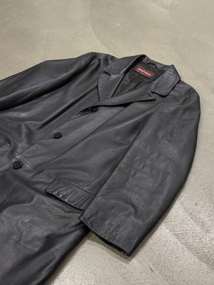 1990s Emporio Armani leather coat