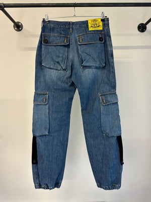 2000s Dolce & Gabbana multi pockets cargo denim pants
