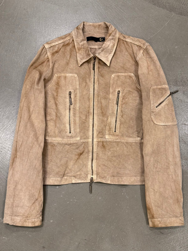 2001 Cavalli faded zipper light jacket