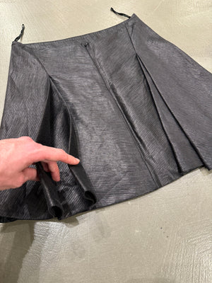 S/S2008 Alexander McQueen silk mini flared skirt