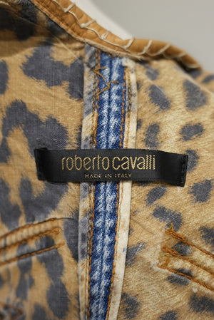2004 Roberto Cavalli 3D armor corset top