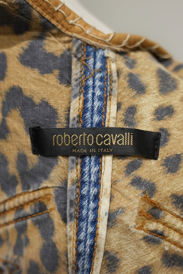 2004 Roberto Cavalli 3D armor corset top