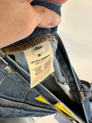 2000s Dolce & Gabbana multi pockets cargo denim pants