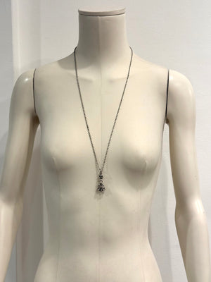 Chrome Hearts floral mini ball necklace