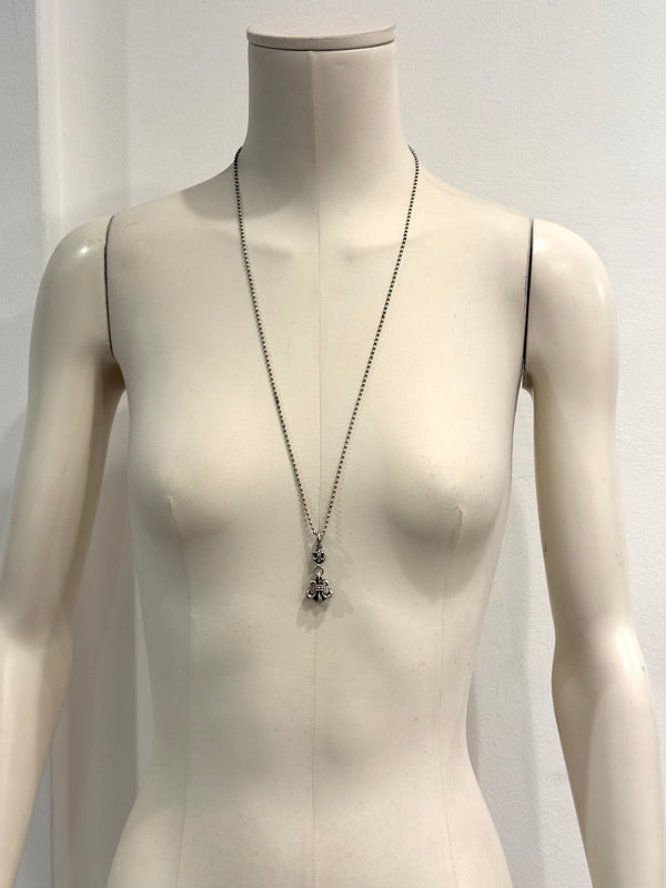 Chrome Hearts floral mini ball necklace