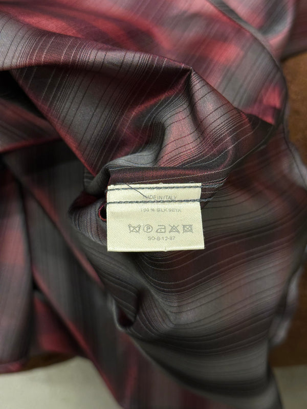 1997 Gucci by Tom Ford iridescent checkered shirt