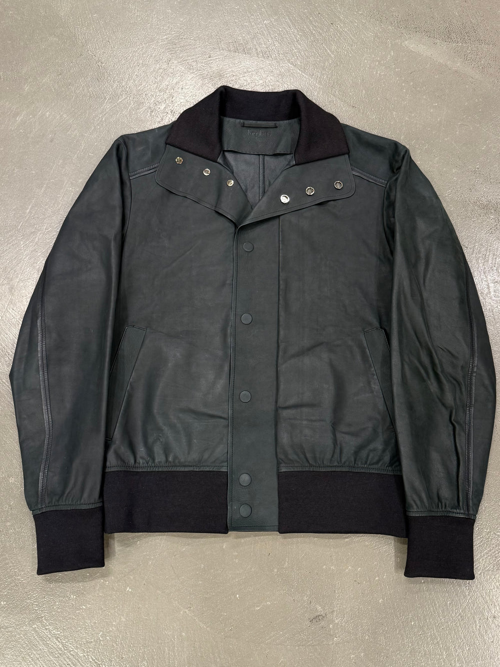 2020s Berluti leather bomber jacket