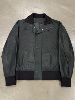 2020s Berluti leather bomber jacket