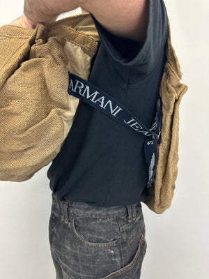 1990s Armani Jeans jute military vest