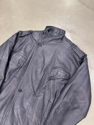 1980s Marithe Francois Girbaud “Compagnie des montagnes & des forets” leather jacket