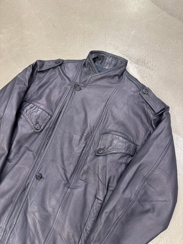 1980s Marithe Francois Girbaud “Compagnie des montagnes & des forets” leather jacket
