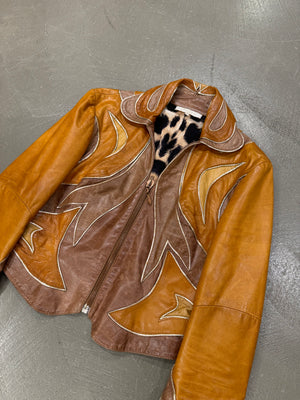 S/S2002 Roberto Cavalli runway paneled western jacket