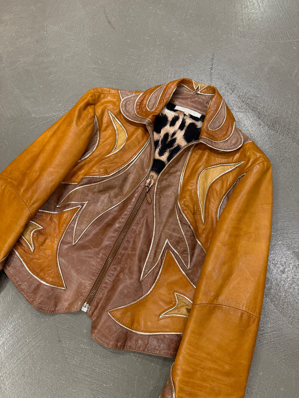 S/S2002 Roberto Cavalli runway paneled western jacket