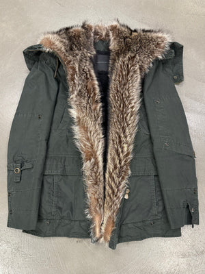 2010s Ermanno Scervino "Kanye" real marmot fur parka