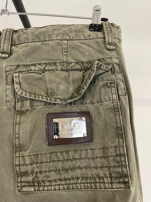 AW03 Dolce & Gabbana 18 pockets military cargo pants
