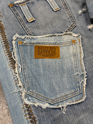 2005 Dolce & Gabbana "David Beckham" deconstructed shorts